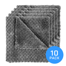 FX Protect STEEL GREY 40x40cm 10 pack - zestaw mikrofibr puszysto-waflowych - 1