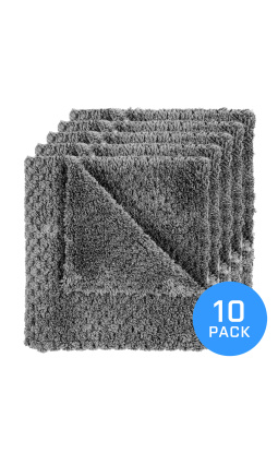 FX Protect STEEL GREY 40x40cm 10 pack - zestaw mikrofibr puszysto-waflowych - 1