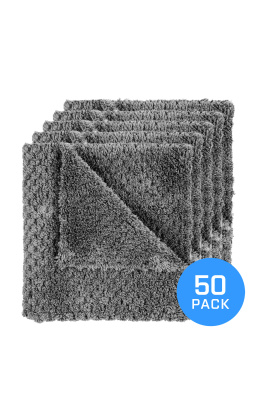 FX Protect STEEL GREY 40x40cm 50 pack - zestaw mikrofibr puszysto-waflowych - 1