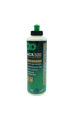 3D 500 ACA X-TRA Cut Compound 237ml - mocno ścierna pasta polerska - 1