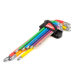AMiO 04301 - zestaw długich kluczy Torx 9 szt.