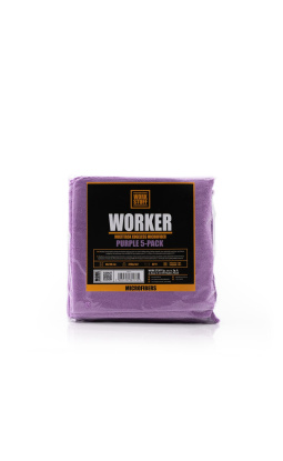 Work Stuff Worker 5-pack Purple - uniwersalna ściereczka z mikrofibry - 1