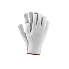 DHWRAP Rękawiczki bezpyłowe biało-czerwone M 2szt - 1