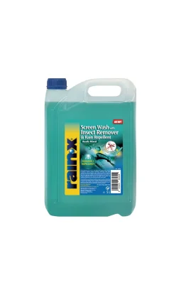 Rain-X Screen Wash with Insect Remover & Rain 5L - płyn do spryskiwaczy usuwający owady z efektem niewidzialnej wycieraczki - 1